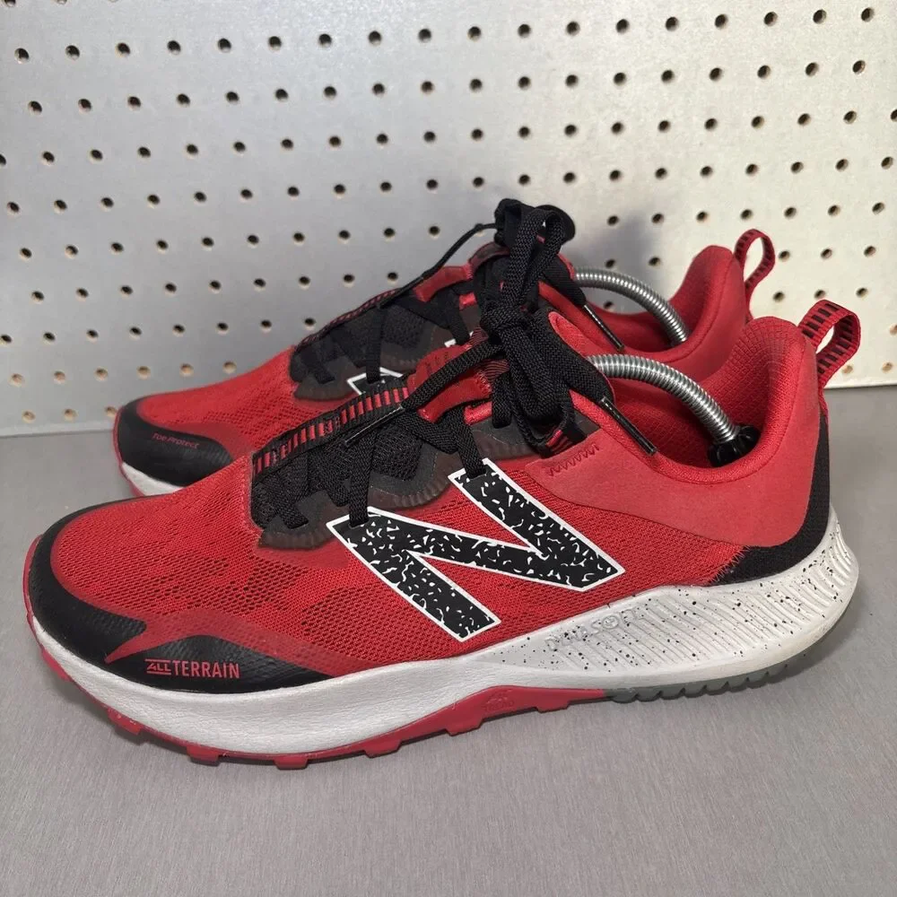 New Balance Nitrel v4 Trail Running Shoes Mens Sz 13 Red Black DynaSoft MTNTRRB4